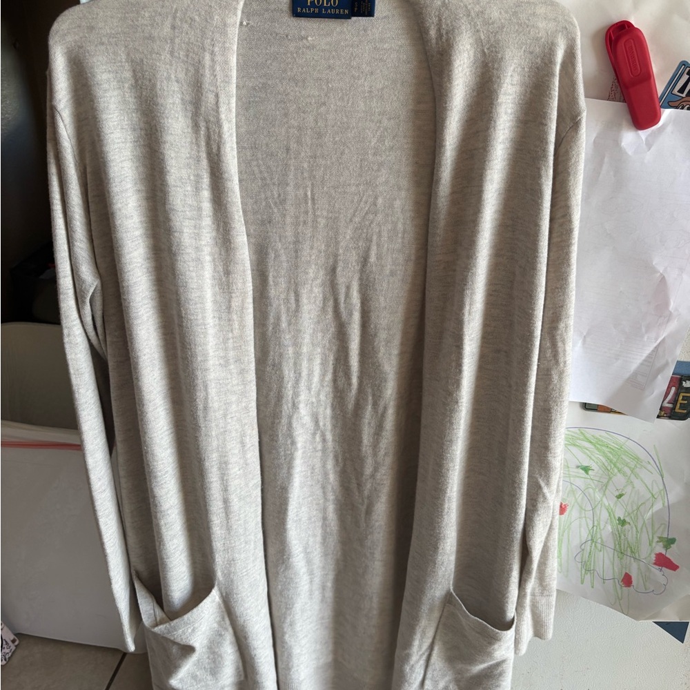 Ralph Lauren Beige Open Cardigan